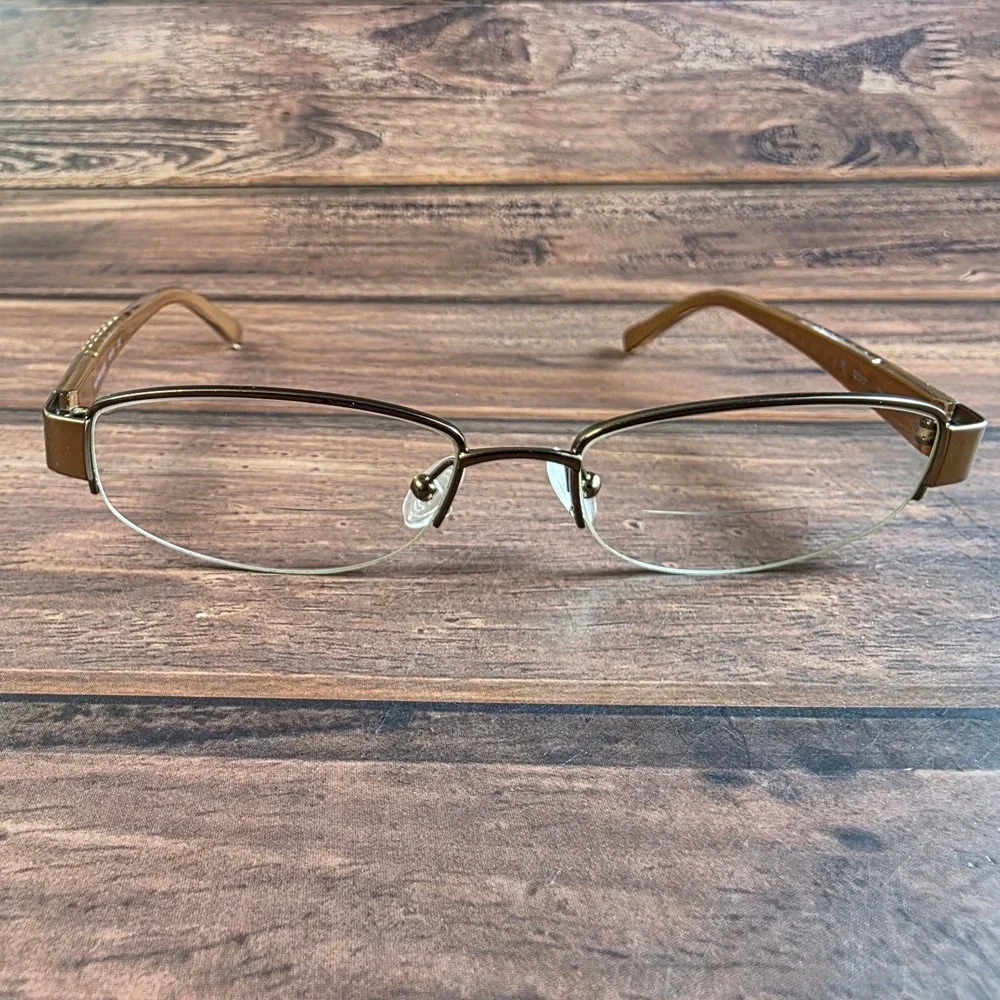 Michael‎ Kors MK419 Gold Rimless Eyeglasses 52-17-135 FRAMES ONLY